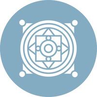 Mandala Tech Styled Form vector