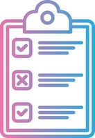 Checklist Crisp Outline Artwork vector