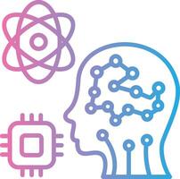 Artificial Intelligence Clean UI Concept vector