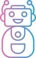 Bot Modern Interface Badge vector