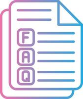 Faq Compact Web Symbol vector