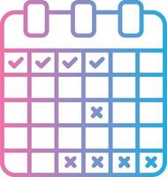Schedule Muted Color Design vector