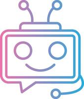 Bot Crisp Outline Artwork vector