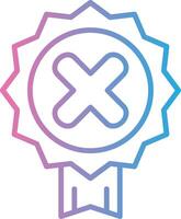 Rejected Color Block Badge vector