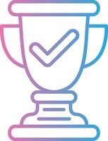 Trophy Cup Custom Line Element vector