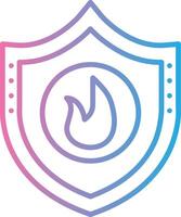 Shield Interface Line Graphic vector