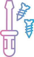 Screwdriver Elegant Shape Symbol vector