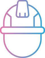 Helmet Soft Outline Graphic vector