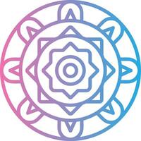Mandala Simplified Design Piece vector