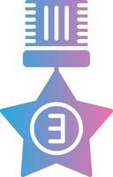 3rd Prize Monochrome Line Graphic vector