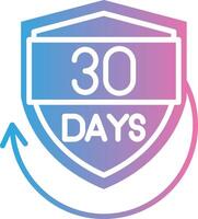 30 Days Subtle UI Graphic vector