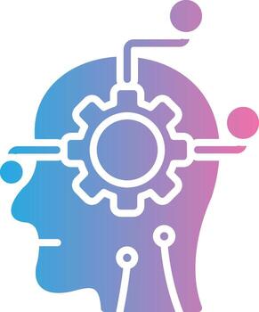 Artificial Intelligence Solid Fill Symbol vector