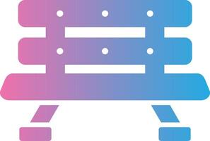 Bench Modern Shape Graphic vector