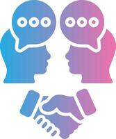 Conflict Resolution Flat UI Form vector