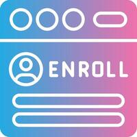 Enroll Mobile App Illustration vector