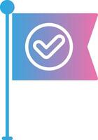 Flag Outlined Frame Object vector