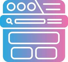 Header Vibrant Visual Object vector