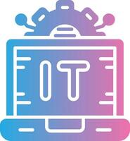 Information Technology Pastel Color Graphic vector