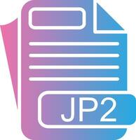 Jp2 Simplified Line Mark vector
