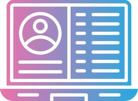 Chat Program Gradient Themed Symbol vector