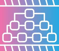 Hierarchy Structure Pixel Grid Artwork vector