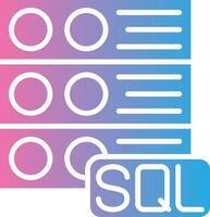 Sql Server App-Based UI Graphic vector