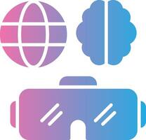 Virtual Reality Sleek Visual Mark vector