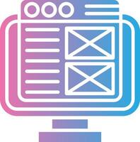 Web Design Vibrant Visual Object vector