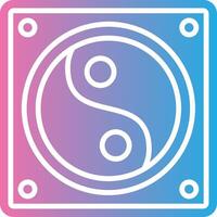 Yin Yang Creative Grid Symbol vector