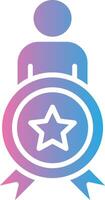 Achievement Monochrome Line Graphic vector