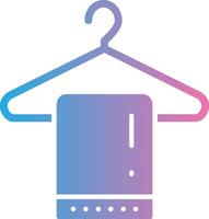 Clothes Hanger Sharp Line Mark vector