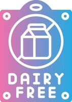 Dairy Free Gradient Style Element vector