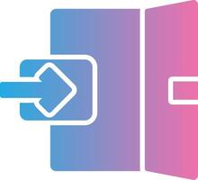 Emergency Exit Modern Interface Badge vector