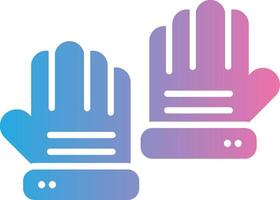 Gloves Futuristic UI Mark vector
