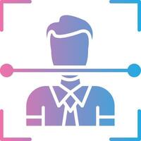 Facial Recognition Pastel Color Graphic vector