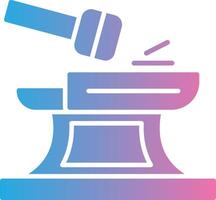 Anvil Gradient Themed Symbol vector