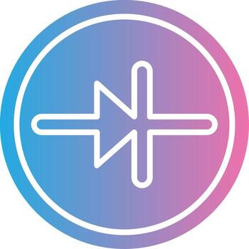 Diode Sharp Line Mark vector