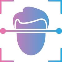 Face Scanner Tech Styled Form vector