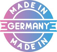 Made In Germany Color Block Badge vector