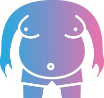 Obesity Color Enhanced Graphic vector