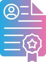 Certification Simplified Design Piece vector