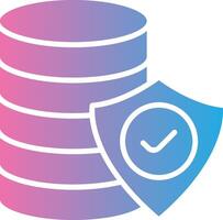 Data Security Digital Outline Piece vector
