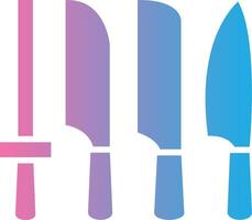 Knife Set UX Focused Shape vector