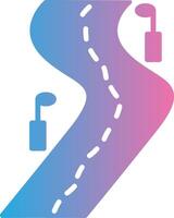 Road Gradient Style Element vector
