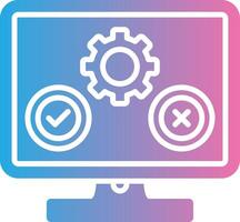 Software Testing Modern Color Symbol vector
