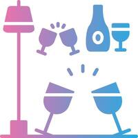 Wine glasses Monotone Sketch Design vector