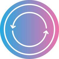 Circular Arrow Cool Tone Form vector