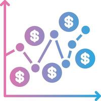 Dollar Cost Average Subtle UI Graphic vector