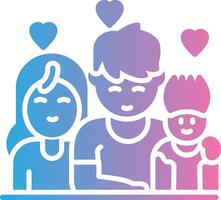 Family Elegant Shape Symbol vector