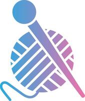 Knitting Color Enhanced Graphic vector